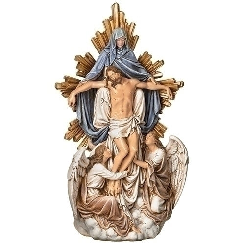 Angels with Christ Statue 13.25"H