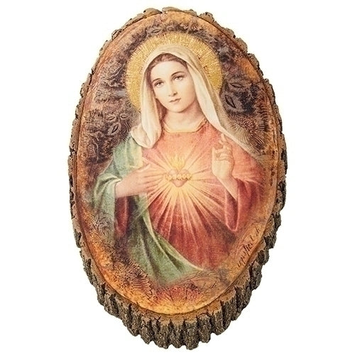 Immaculate Heart Wood Plaque 12.25"H