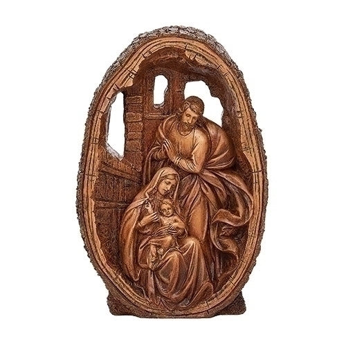 Holy Family Carved Figure 11"H