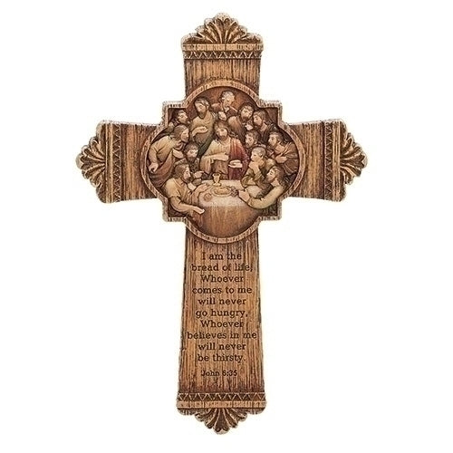 Last Supper Wall Cross 10.25"H