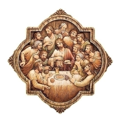 Last Supper Wall Plaque 10.25"H