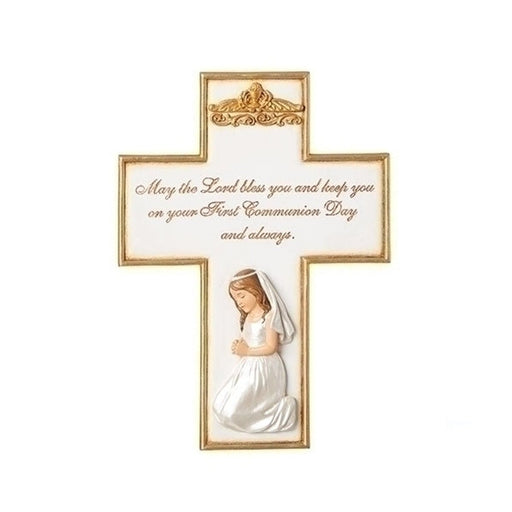 Roman Communion Girl Cross 8.5" H