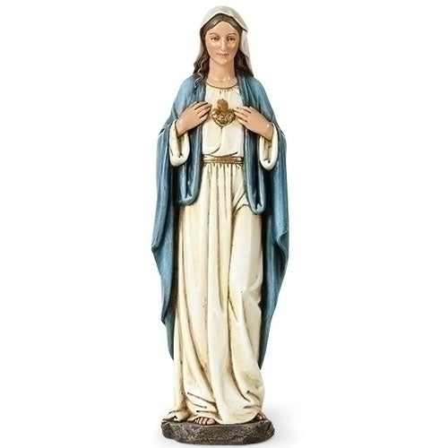 Immaculate Heart of Mary Statue 9.7"H