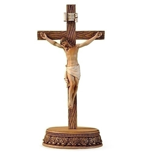 Crucifix with Stand 8.5"H 2pc set
