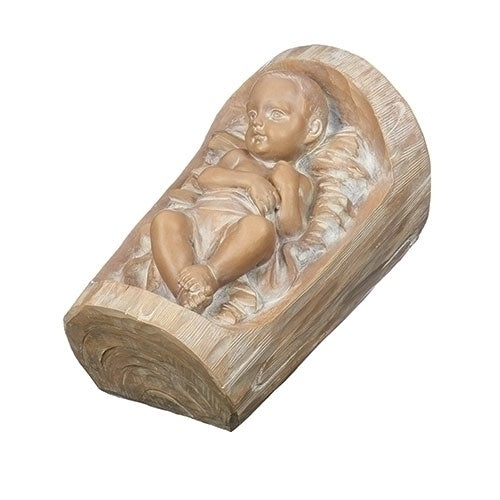 Baby Jesus Wood Figure 8.25"H