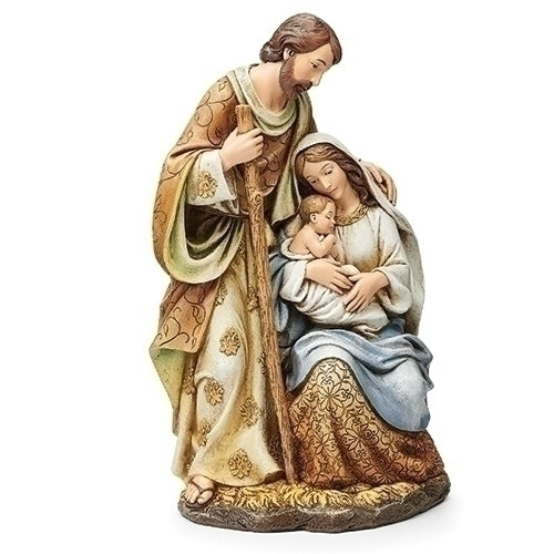 Holy Family Figure with Ornate Robes 9.5"H