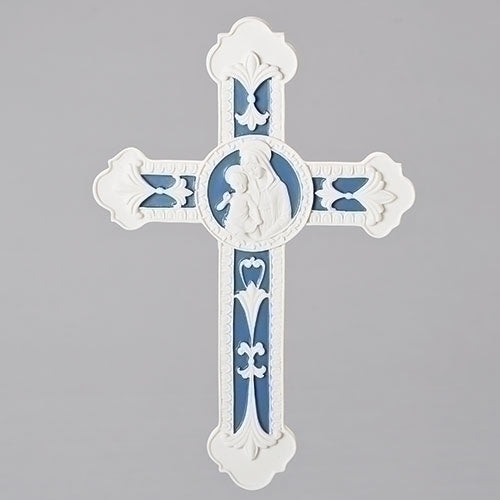 Madonna and Child Wall Cross 9"H