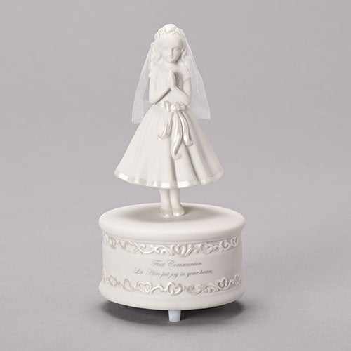 Communion Girl Musical Figure 7.5"H