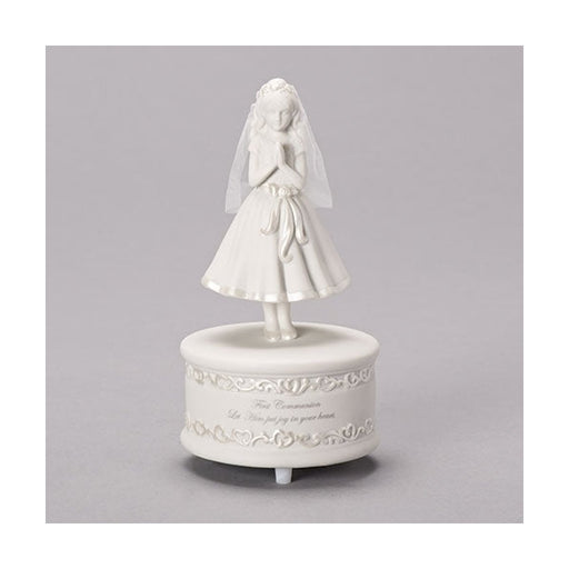 Roman Communion Girl Musical Figure 7.5" H