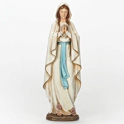 Our Lady of Lourdes Statue 13.5"H