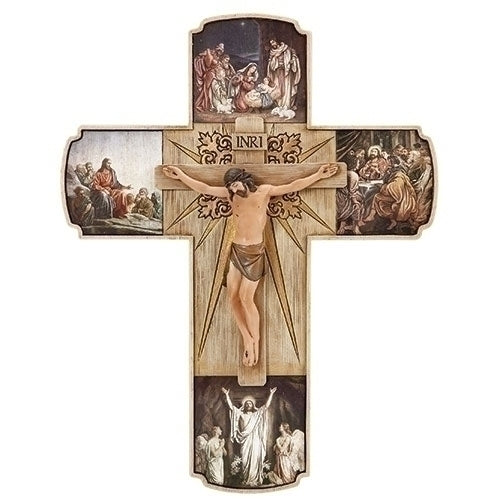 Life of Christ Crucifix 12"H