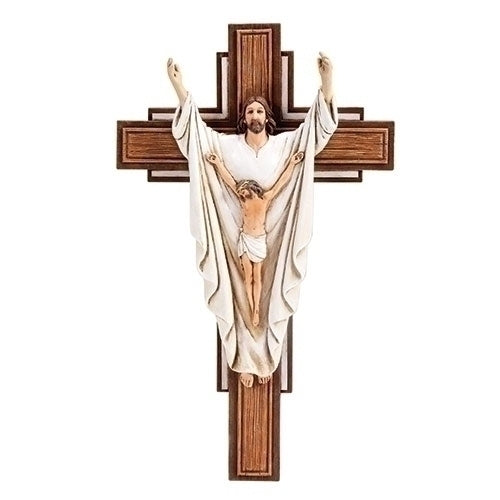 He is Risen Crucifix 10.25"H
