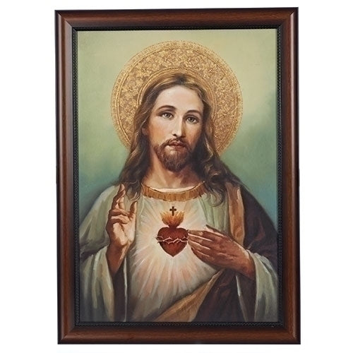 Sacred Heart Frame Art 27"H