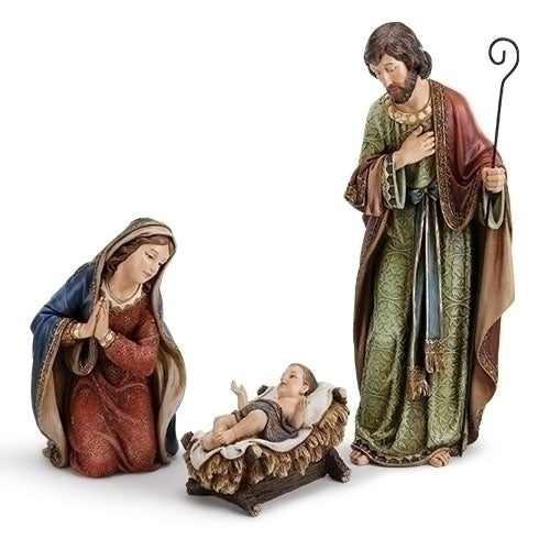 Joseph's Studio Holy Family in Ornate Robes 22" 3-Piece Set