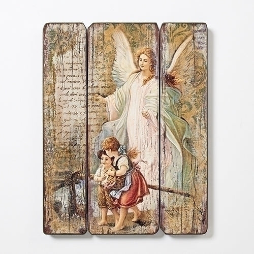 Guardian Angel Decorative Panel 15"H