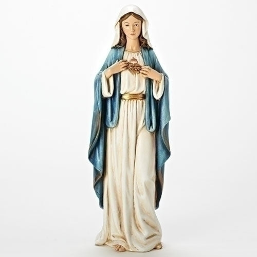 Immaculate Heart of Mary Statue 17.25"H