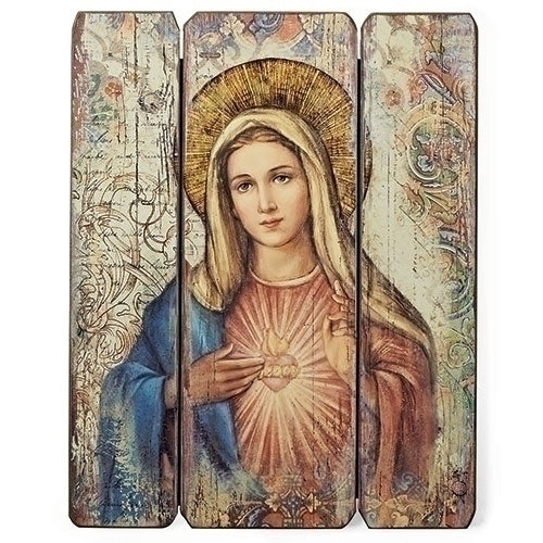Immaculate Heart Decorative Panel 15"H