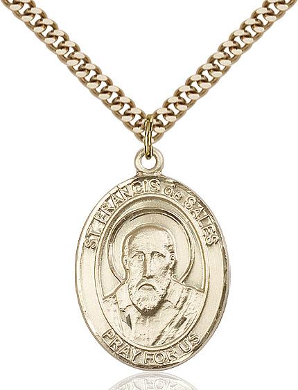 Saint Francis of Assisi Necklace Medal Scared Heart of Jesus Protector of  animals environment Pendants Patron Saint Police Officers Soldiers