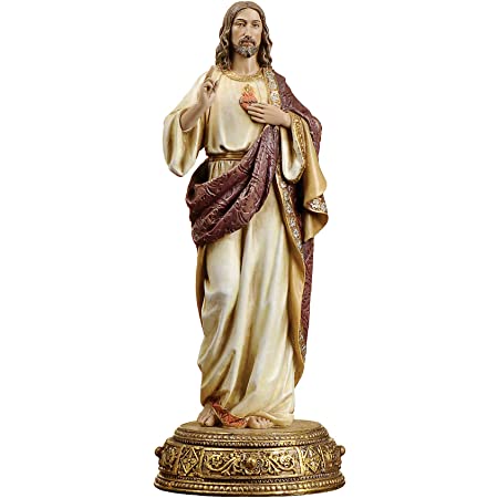 Sacred Heart of Jesus Statue 10.25"H