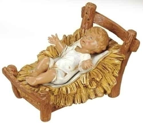 Infant with Manger 12" Scale