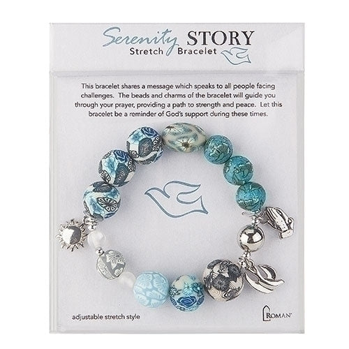 Serenity Story Bracelet Clay 7.5"L