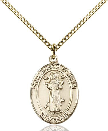 St. Francis of Assisi Medal & Chain | Gold Filled & Sterling Silver