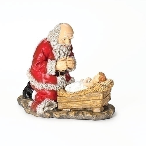 Santa Kneeling Figure 12"H