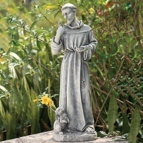 Francis - St. Francis with Bunny 24"H