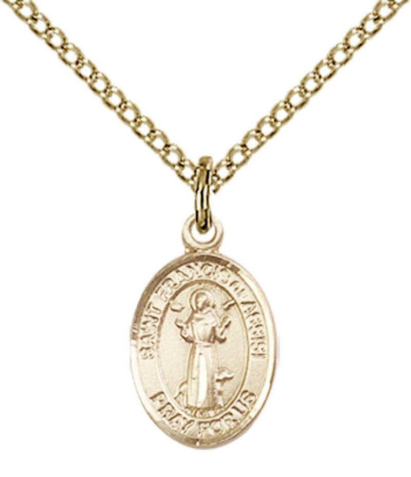 St. Francis of Assisi Medal & Chain | Gold Filled & Sterling Silver