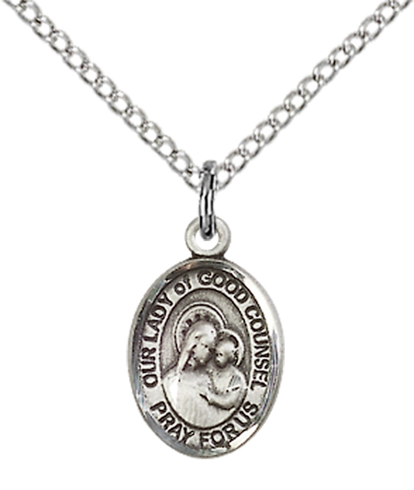 Our Lady of Good Counsel Sterling Silver 18"