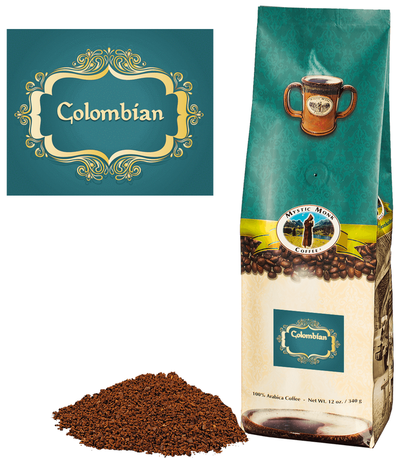 Mystic Monk Colombian Medium Roast Coffee | Mystic Monk Coffee