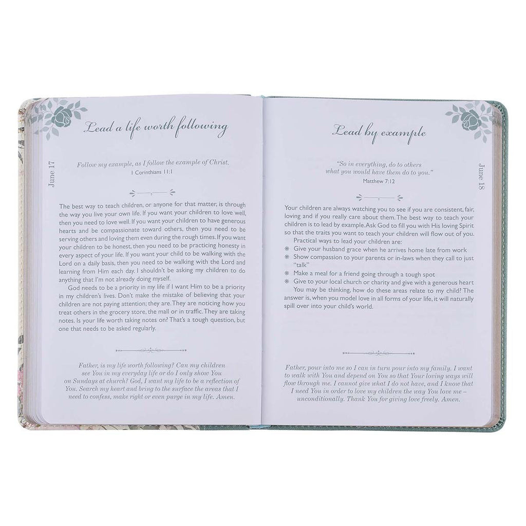 Moments With God For Moms Faux Leather Daily Devotional