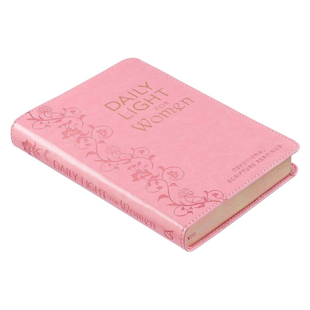 Daily Light for Women Pink Faux Leather Devotional