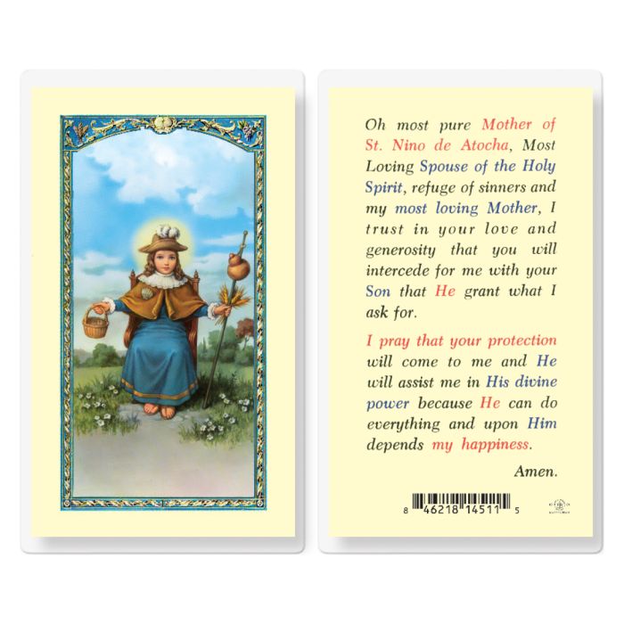Nino - Saint Nino of Atocha Holy Card
