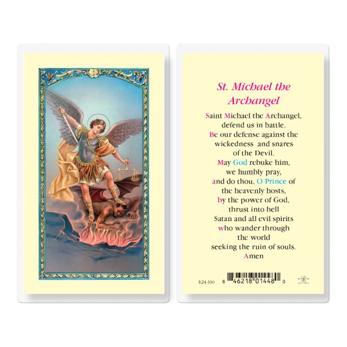 Michael - Saint Michael the Archangel Holy Card