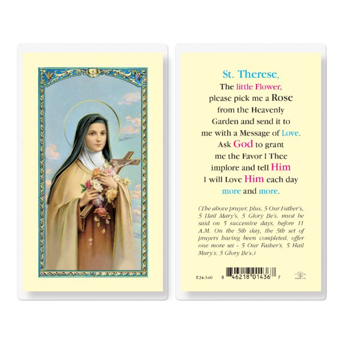 Therese - Saint Therese of Lisieux Holy Card