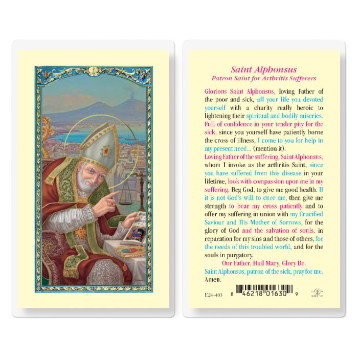 Alphonsus - Saint Alphonsus Holy Card