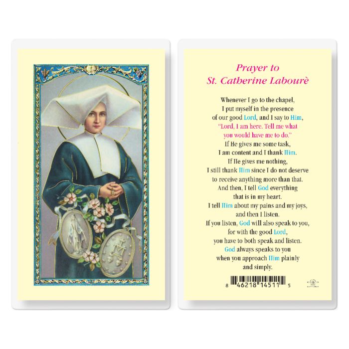 Catherine - Saint Catherine Laboure Holy Card
