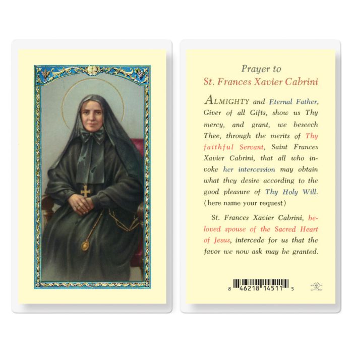 Frances - Saint Frances Cabrini Holy Card