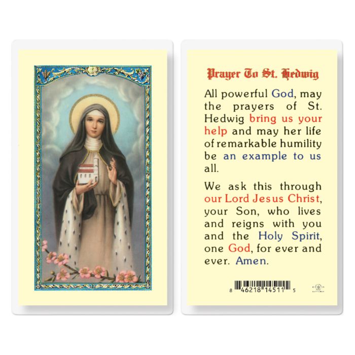Hedwig - Saint Hedwig Holy Card