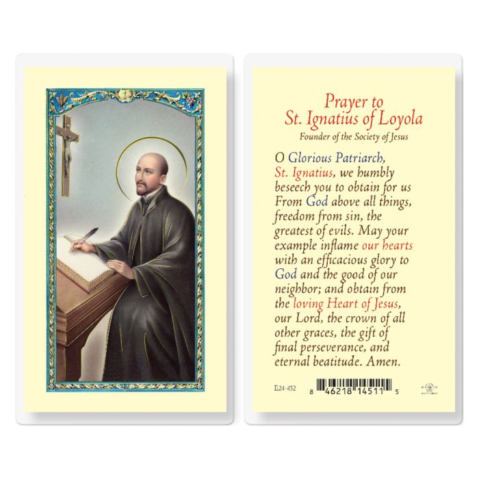Ignatius - Saint Ignatius of Loyola Holy Card