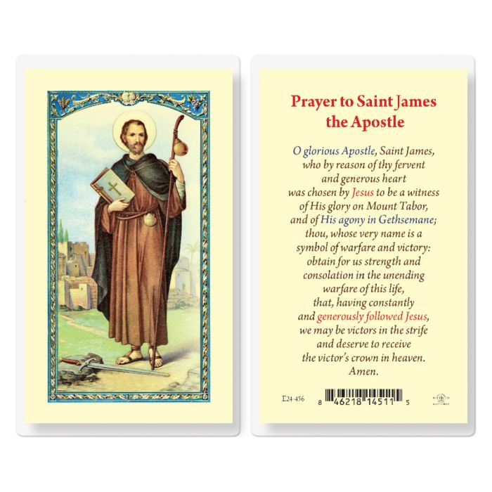 James - Saint James Holy Card