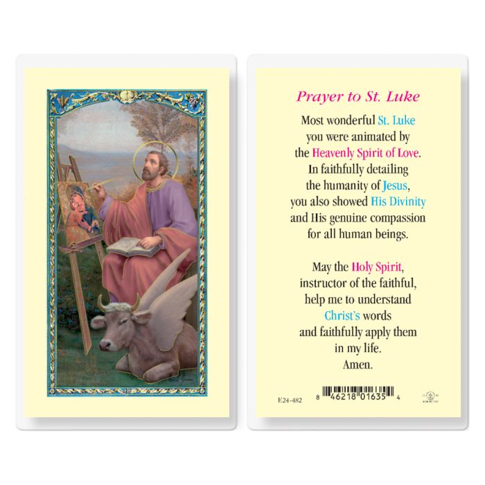 Luke - Saint Luke Holy Card