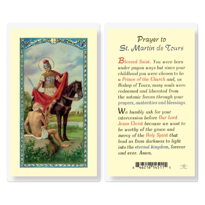 Martin - Saint Martin of Tours Holy Card