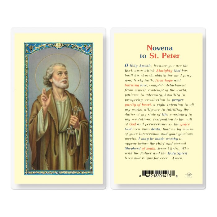 Peter - Saint Peter Novena Holy Card