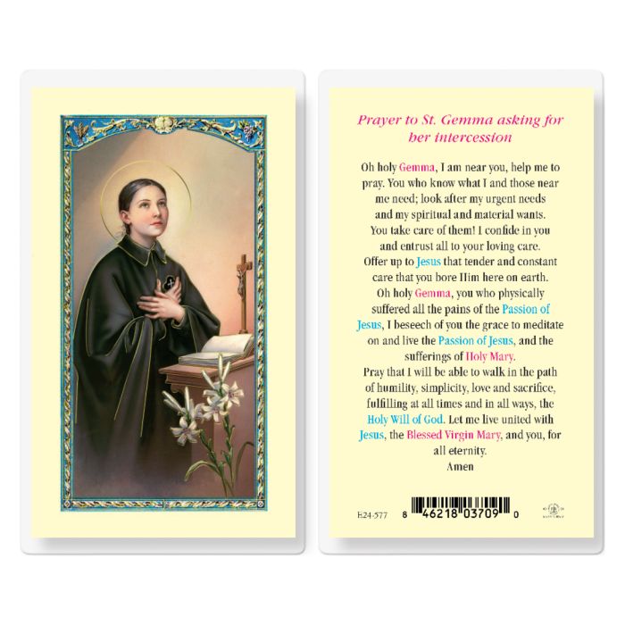 Gemma - Saint Gemma Holy Card