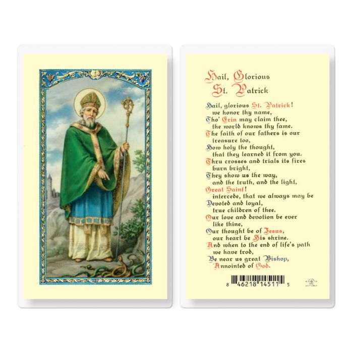 Patrick - Saint Patrick Holy Card