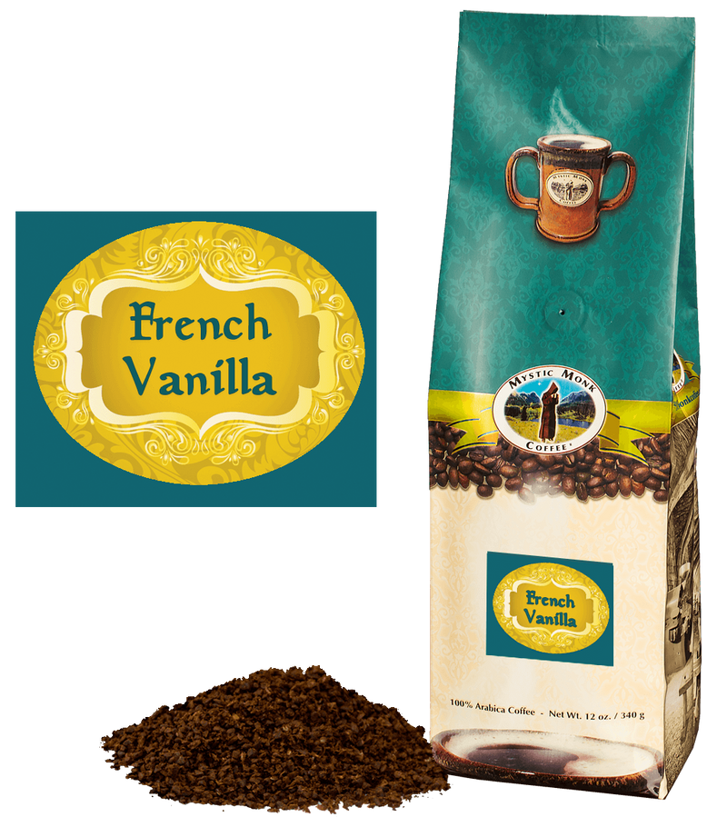 Mystic Monk Coffee - French Vanilla, 12 oz.