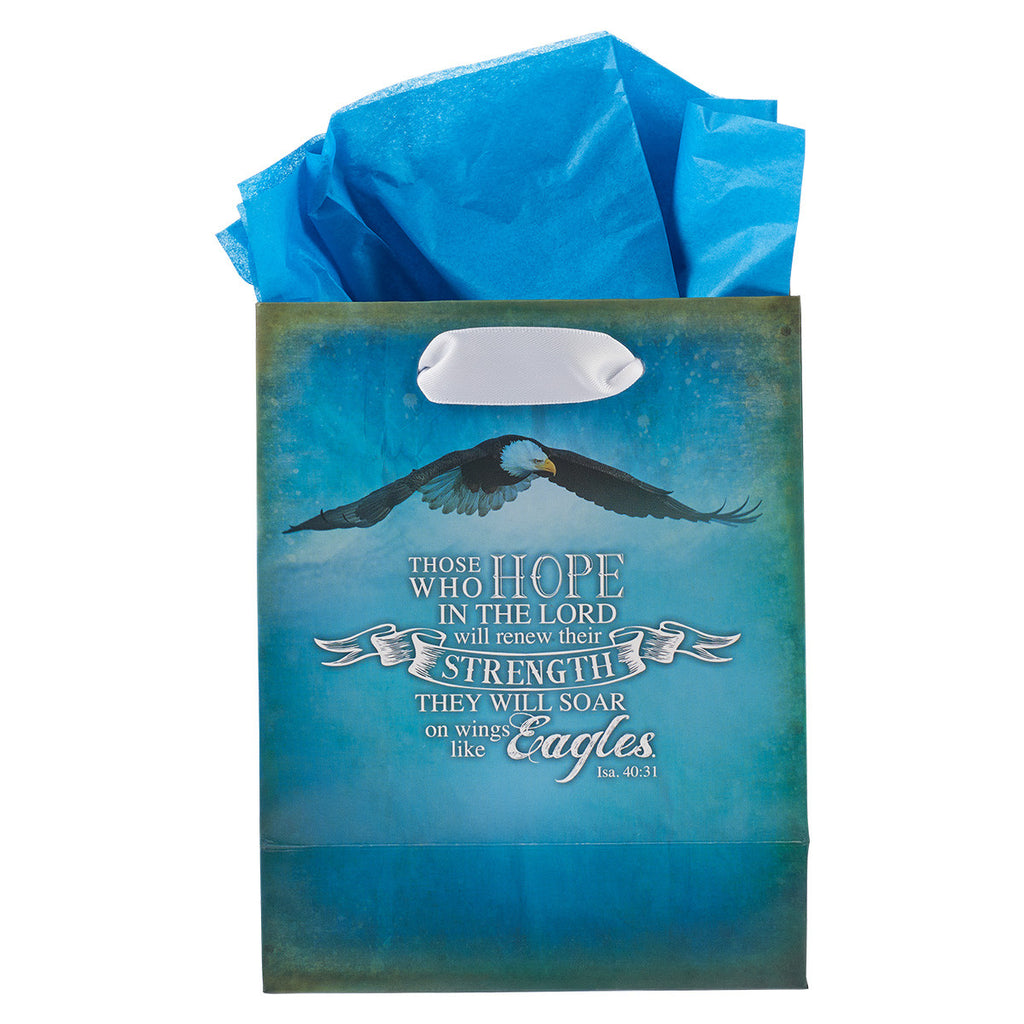 On Wings Like Eagles - Is 40:31 Small Gift Bag