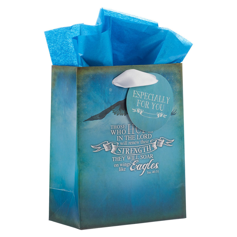 On Wings Like Eagles - Is 40:31 Small Gift Bag